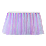 Max Rainbow Table Skirt Tableware Cover Shower Wedding Party Decor Multi Color 2