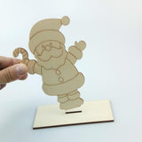 Max Maxb Christmas Tree Wood Snowman Elk Ornaments Gift Home Party Desk Decor Craft 1