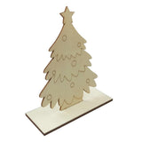 Max Maxb Christmas Tree Wood Snowman Elk Ornaments Gift Home Party Desk Decor Craft 2