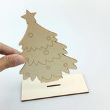 Max Maxb Christmas Tree Wood Snowman Elk Ornaments Gift Home Party Desk Decor Craft 2