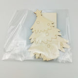 Max Maxb Christmas Tree Wood Snowman Elk Ornaments Gift Home Party Desk Decor Craft 2