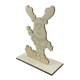 Max Maxb Christmas Tree Wood Snowman Elk Ornaments Gift Home Party Desk Decor Craft 3
