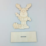 Max Maxb Christmas Tree Wood Snowman Elk Ornaments Gift Home Party Desk Decor Craft 3