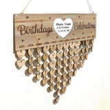 Max Maxb Wooden Family Friends *[Birthday Reminder!] Tracker! Wall Plaque Sign D