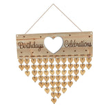 Max Maxb Wooden Family Friends *[Birthday Reminder!] Tracker! Wall Plaque Sign D