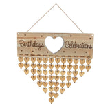 Max Maxb Wooden Family Friends *[Birthday Reminder!] Tracker! Wall Plaque Sign D
