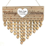 Max Maxb Wooden Family Friends *[Birthday Reminder!] Tracker! Wall Plaque Sign D
