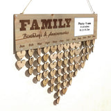 Max Maxb Wooden Family Friends *[Birthday Reminder!] Tracker! Wall Plaque Sign E