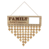 Max Maxb Wooden Family Friends *[Birthday Reminder!] Tracker! Wall Plaque Sign E