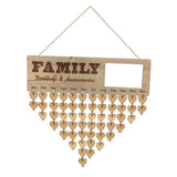 Max Maxb Wooden Family Friends *[Birthday Reminder!] Tracker! Wall Plaque Sign E