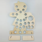 Max Christmas Wooden Calendar Note Reminding Card Countdown Board Snowman 2