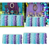 Max Maxb Chiffon Cloth Table Skirt Table-wear for Baby Shower Wedding Party 6 feet