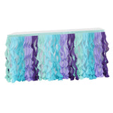 Max Maxb Chiffon Cloth Table Skirt Table-wear for Baby Shower Wedding Party 6 feet