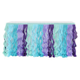 Max Maxb Chiffon Cloth Table Skirt Table-wear for Baby Shower Wedding Party 9 feet