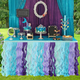 Max Maxb Chiffon Cloth Table Skirt Table-wear for Baby Shower Wedding Party 9 feet