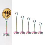 Max Maxb Stainless Table Number Holder Sign Holder Photo Stand for Hotel 10cm