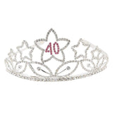 Maxbell Sweet Crystal Crown Tiara Girl Women Elegant Birthday Party Decoration 40