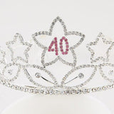 Maxbell Sweet Crystal Crown Tiara Girl Women Elegant Birthday Party Decoration 40