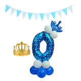 Max Maxb Aluminium Foil column stand number balloon hat banner wedding party decors O