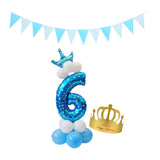 Max Maxb Aluminium Foil column stand number balloon hat banner wedding party decors 6