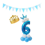 Max Maxb Aluminium Foil column stand number balloon hat banner wedding party decors 6