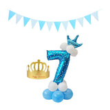 Max Maxb Aluminium Foil column stand number balloon hat banner wedding party decors 7