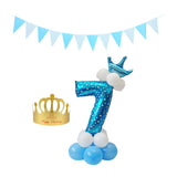 Max Maxb Aluminium Foil column stand number balloon hat banner wedding party decors 7