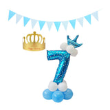 Max Maxb Aluminium Foil column stand number balloon hat banner wedding party decors 7