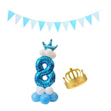 Max Maxb Aluminium Foil column stand number balloon hat banner wedding party decors 8