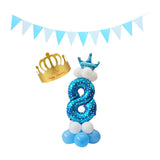 Max Maxb Aluminium Foil column stand number balloon hat banner wedding party decors 8