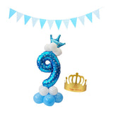 Max Maxb Aluminium Foil column stand number balloon hat banner wedding party decors 9