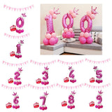 Max Maxb Happy Birthday Latex Balloons Number Column Stand Balloon Party Decor 1