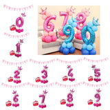 Max Maxb Happy Birthday Latex Balloons Number Column Stand Balloon Party Decor 1