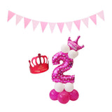 Max Maxb Happy Birthday Latex Balloons Number Column Stand Balloon Party Decor 3