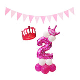 Max Maxb Happy Birthday Latex Balloons Number Column Stand Balloon Party Decor 3