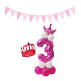 Max Maxb Happy Birthday Latex Balloons Number Column Stand Balloon Party Decor 4