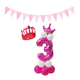 Max Maxb Happy Birthday Latex Balloons Number Column Stand Balloon Party Decor 4