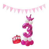 Max Maxb Happy Birthday Latex Balloons Number Column Stand Balloon Party Decor 4