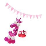 Max Maxb Happy Birthday Latex Balloons Number Column Stand Balloon Party Decor 4