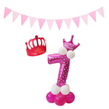 Max Maxb Happy Birthday Latex Balloons Number Column Stand Balloon Party Decor 8