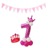 Max Maxb Happy Birthday Latex Balloons Number Column Stand Balloon Party Decor 8