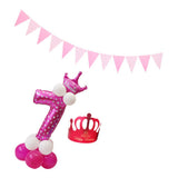 Max Maxb Happy Birthday Latex Balloons Number Column Stand Balloon Party Decor 8