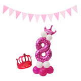 Max Maxb Happy Birthday Latex Balloons Number Column Stand Balloon Party Decor 9