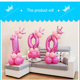 Max Maxb Happy Birthday Latex Balloons Number Column Stand Balloon Party Decor 9