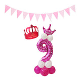 Max Maxb Happy Birthday Latex Balloons Number Column Stand Balloon Party Decor 10
