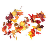 Max Maxb Artificial Maple Leaf Wreath Garland Home Wall Window Door Decor
