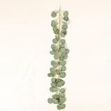 Faux Silver Dollar Eucalyptus Garland Artificial Leaves Decor Green