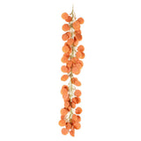 Maxbell Faux Silver Dollar Eucalyptus Garland Artificial Leaves Decor Orange