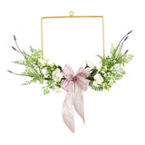 Max Maxb Artificial Flowers Metal Hoop Wreath Hanging Garland Wedding Home Square