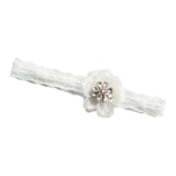 Max Maxb Wedding Bridal Lace Flower Leg Garter Thigh Ring Bridal Shower White